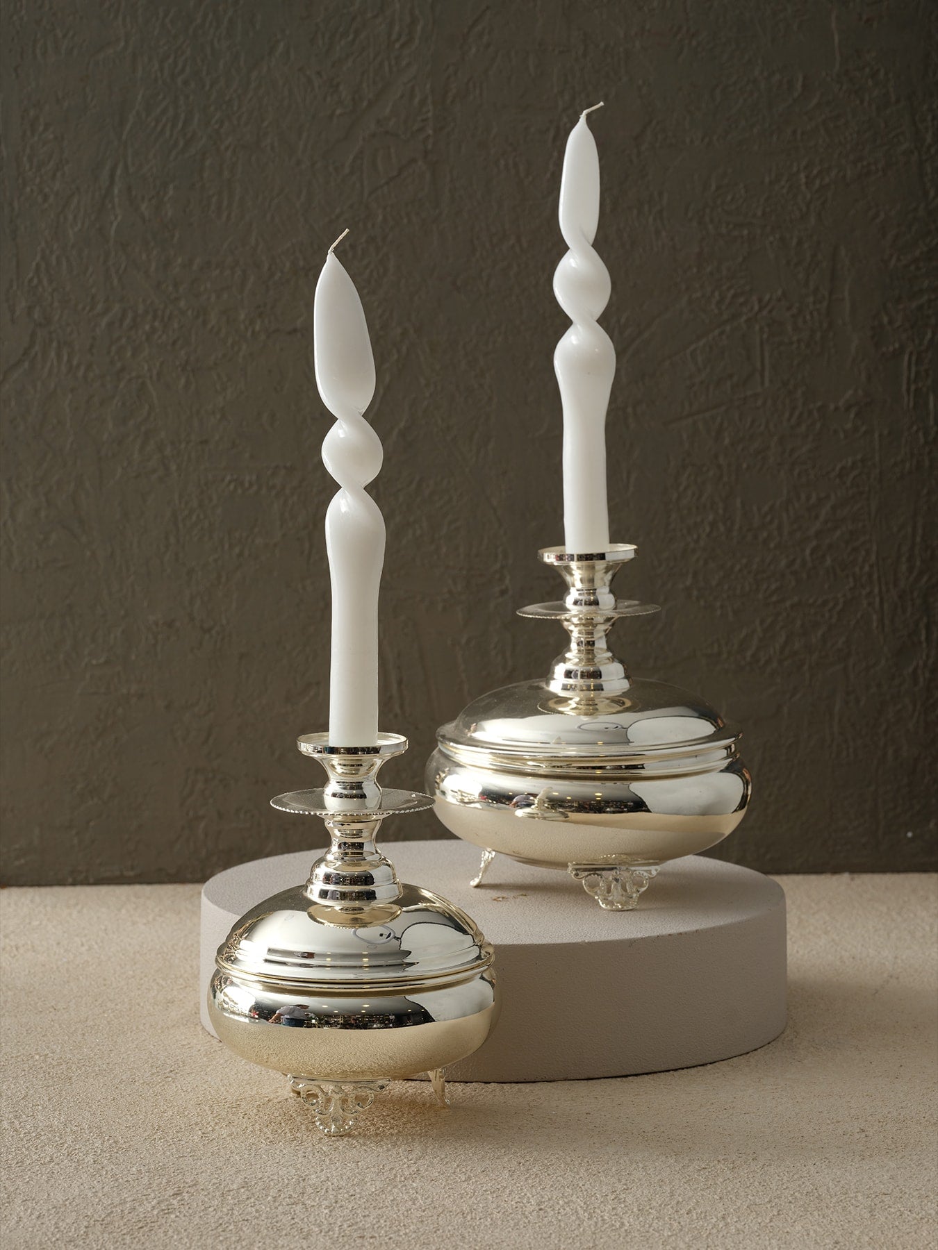 Gümüş Mumluk - Orta Boy