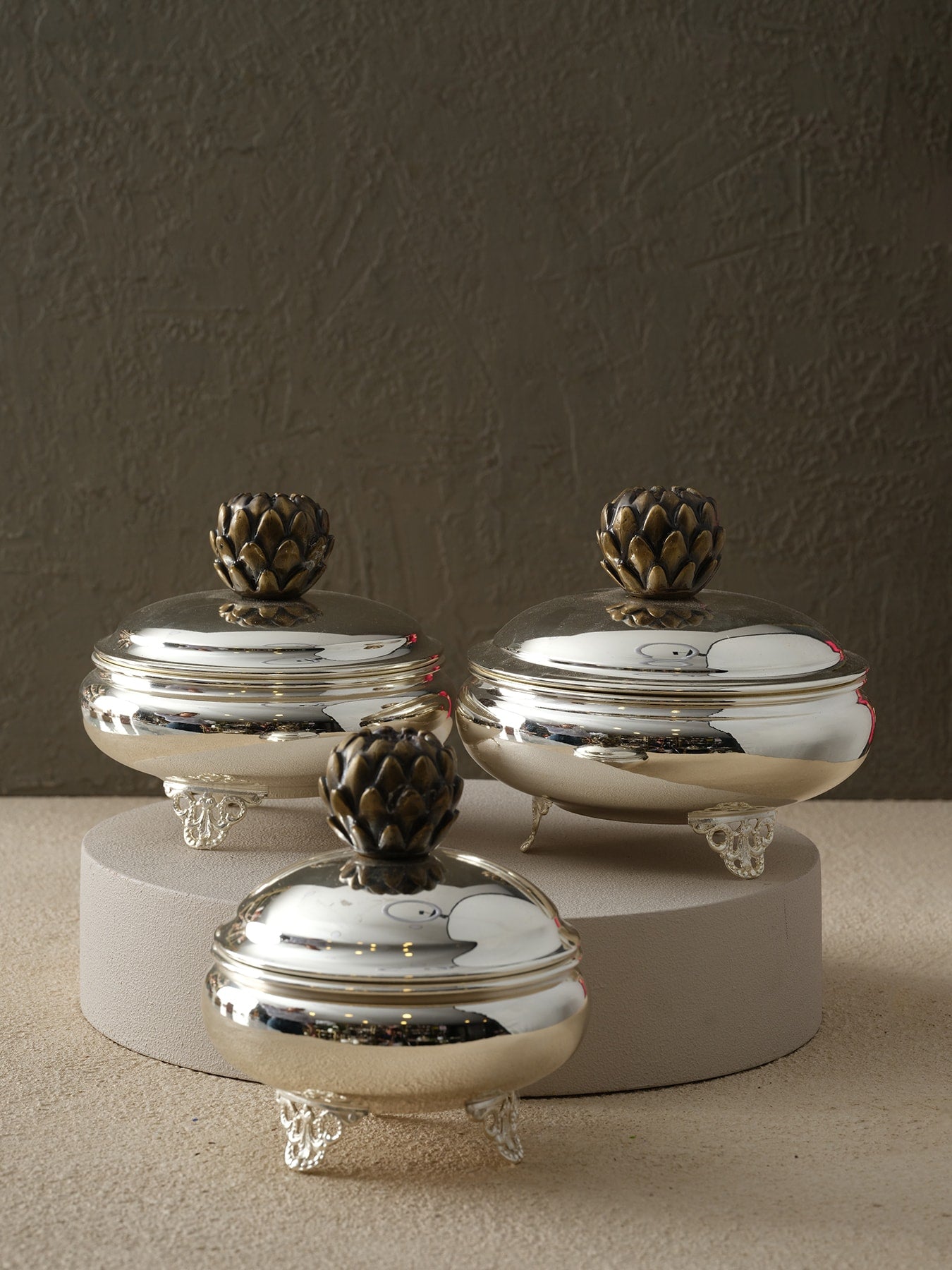 Enginarlı Gümüş Kutu - Orta Boy