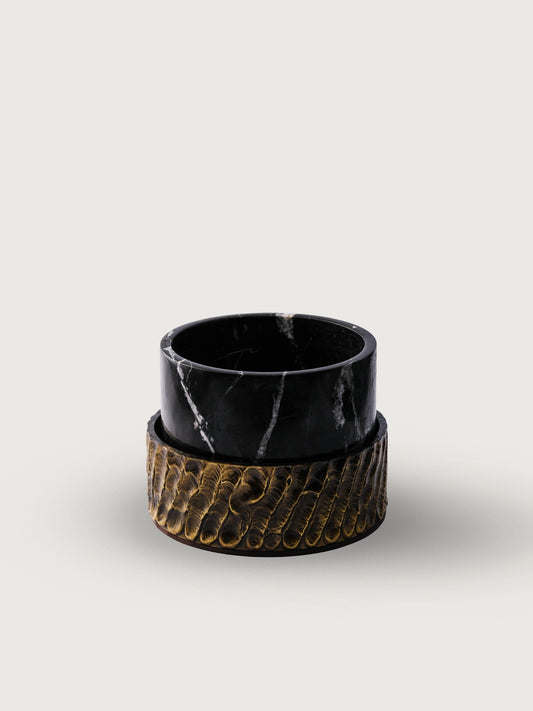 Pirinç Akıtma Mermer Şamdan