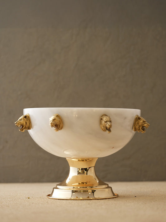 Çok Kaplanlı Çanak-Beyaz