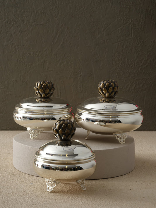 Enginarlı Gümüş Kutu - Büyük Boy