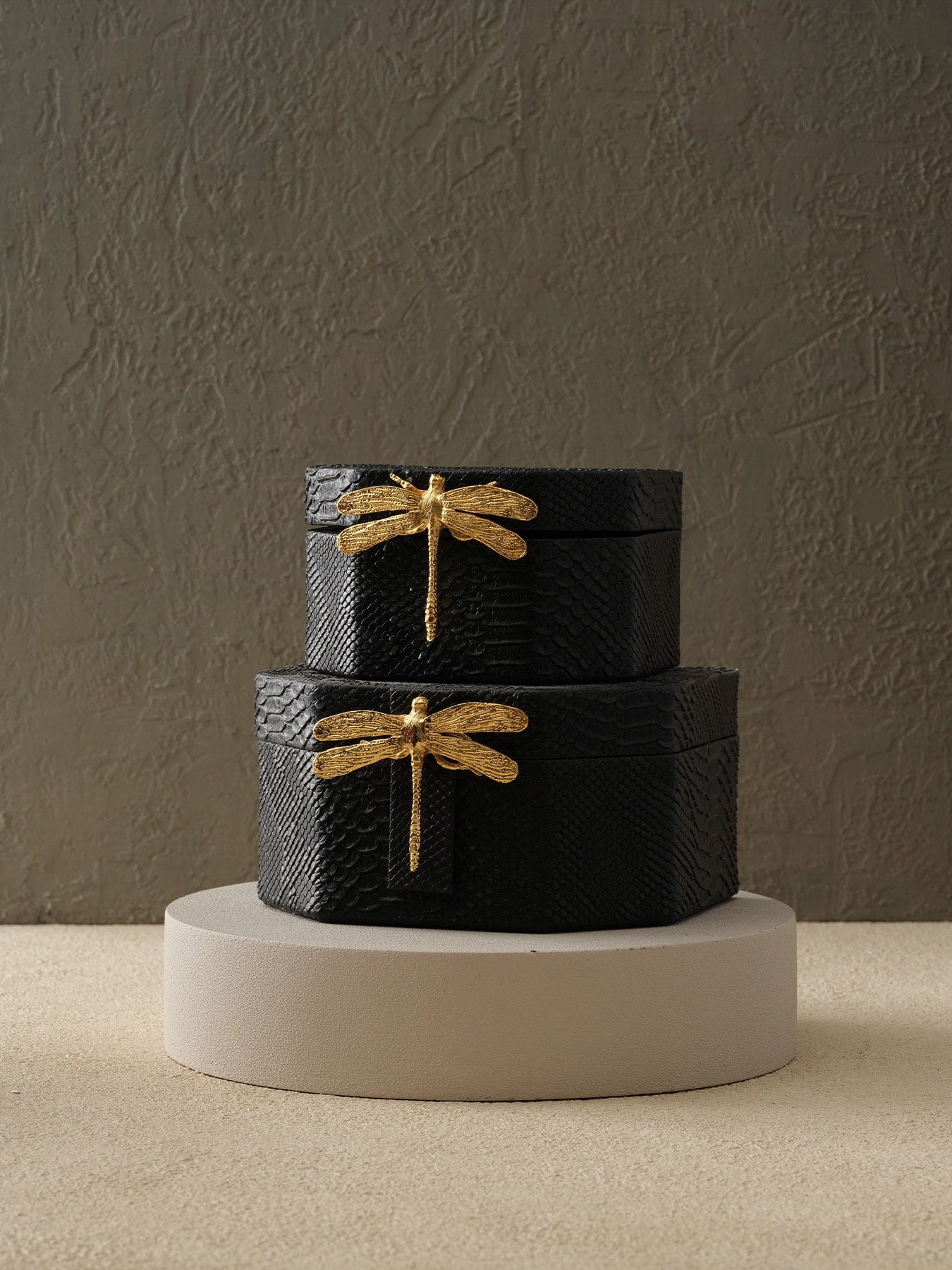 2'li Beşgen Deri Kutu