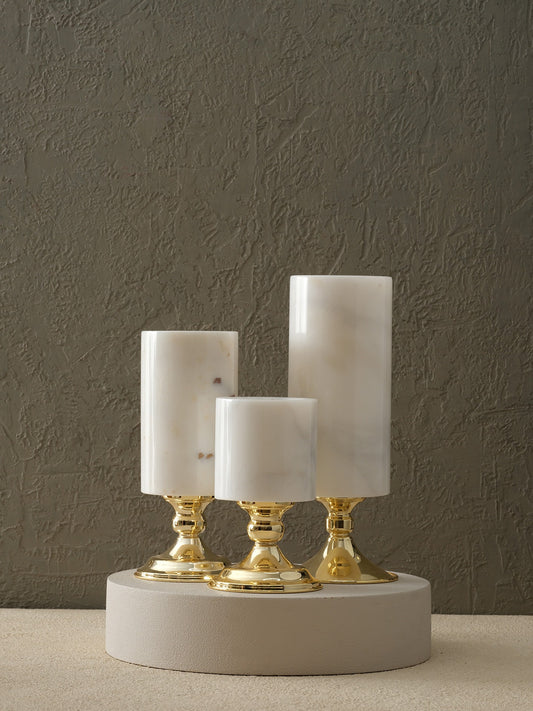 Pirinç Ayaklı Vazo - Büyük Boy