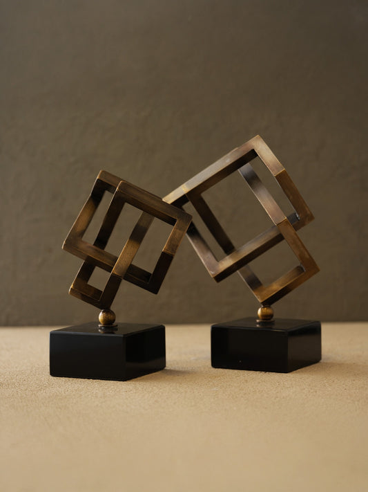 Pirinç Kübik Dekor - Orta Boy