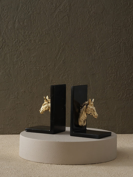 At Başı Kitap Tutucu Set