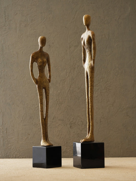 Pirinç Kadın Dekor-Eskitme - Orta Boy