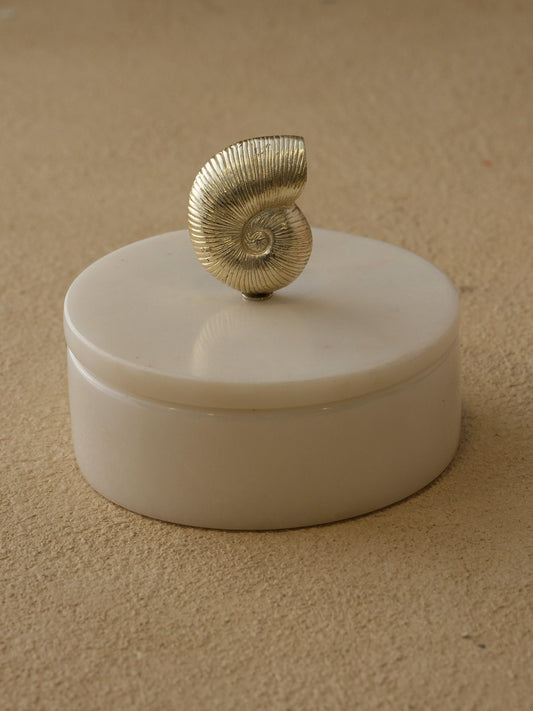 Nautiluslu Mermer Kutu