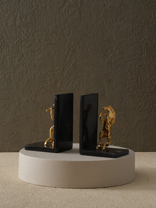 Şahlanan At'lı Kitap Tutucu