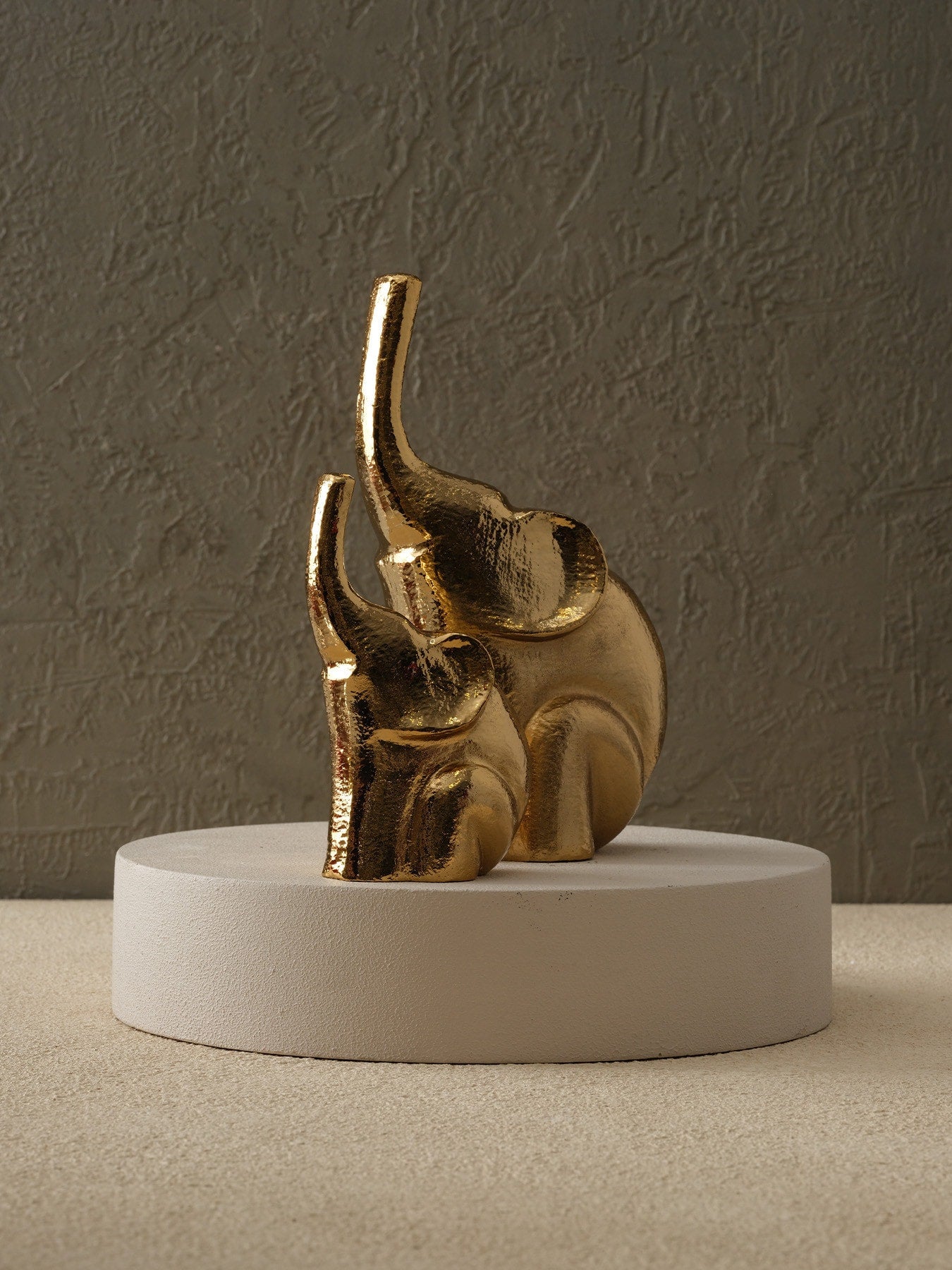 Pirinç Fil Dekor - Büyük Boy