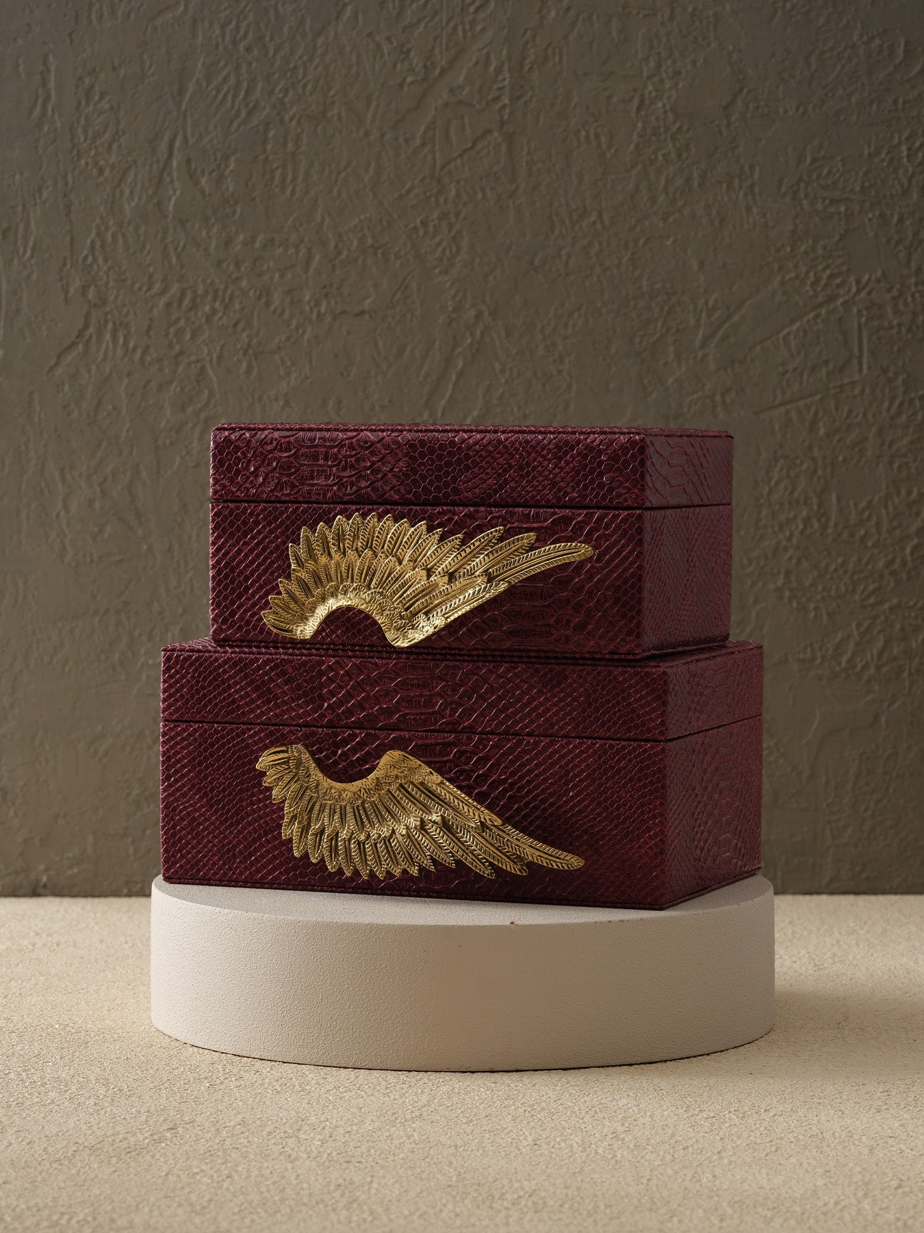 2'li Kanatlar Deri Kutu