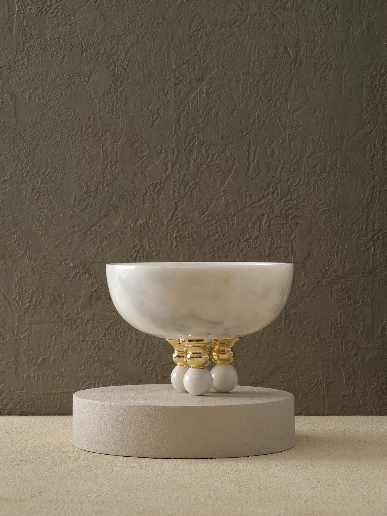 Yeni 3 Top Mermer Ayak Çanak