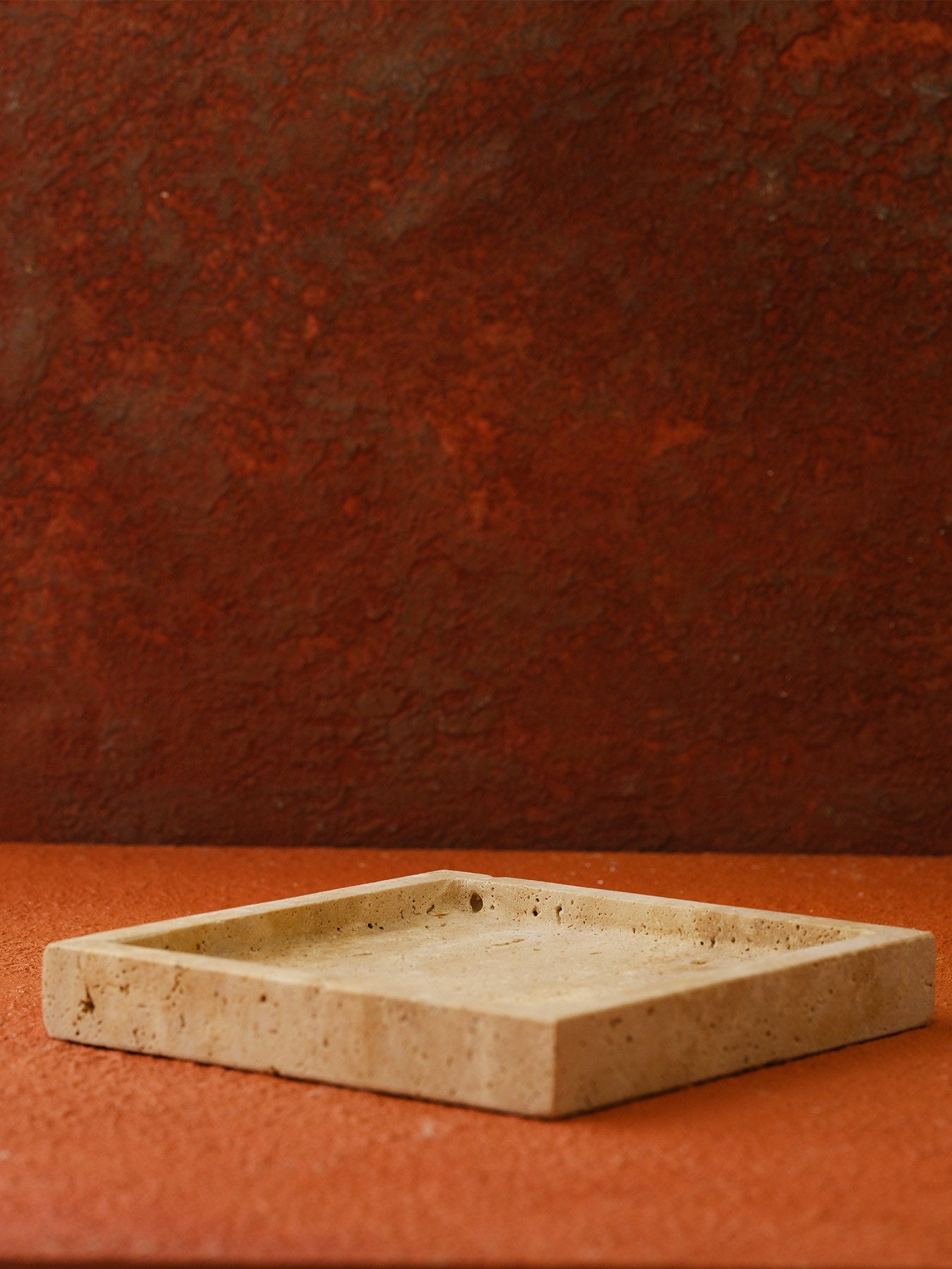 Traverten Kare Tepsi - Orta Boy