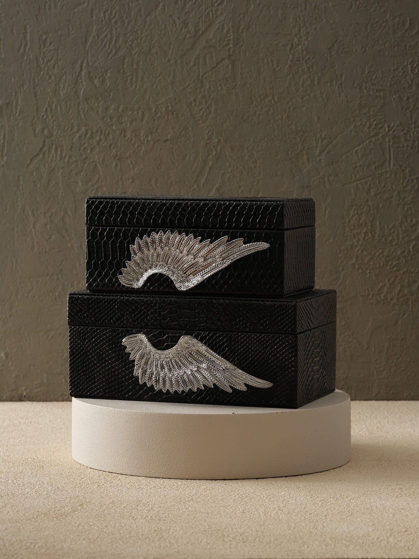 2'li Kanatlar Deri Kutu