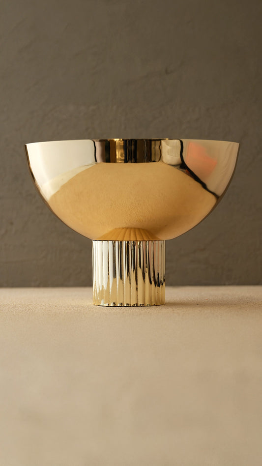 Pirinç Kakma Ayaklı Çanak