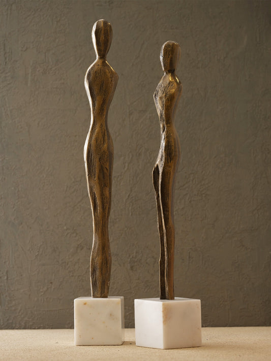 Yeni Pirinç İnsan Dekor - Büyük Boy