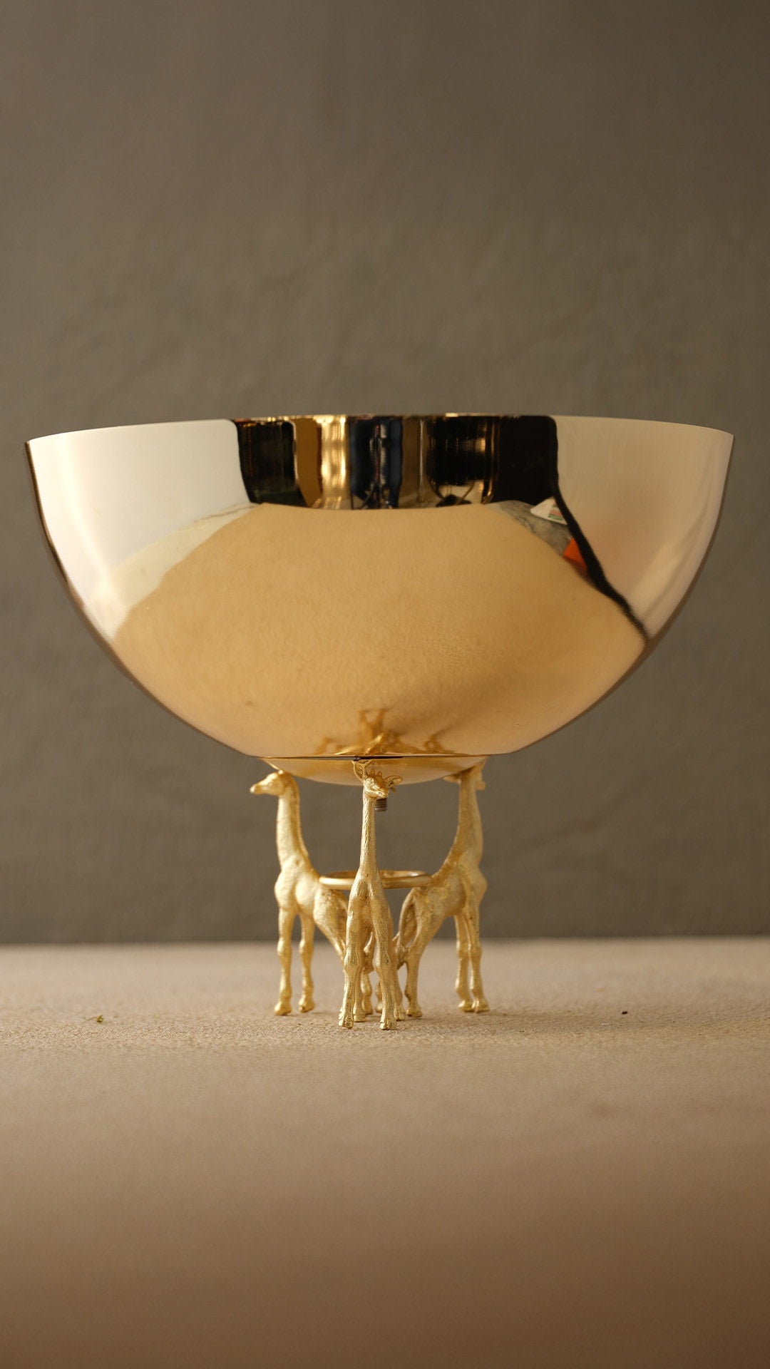 3 Zürafalı Pirinç Çanak