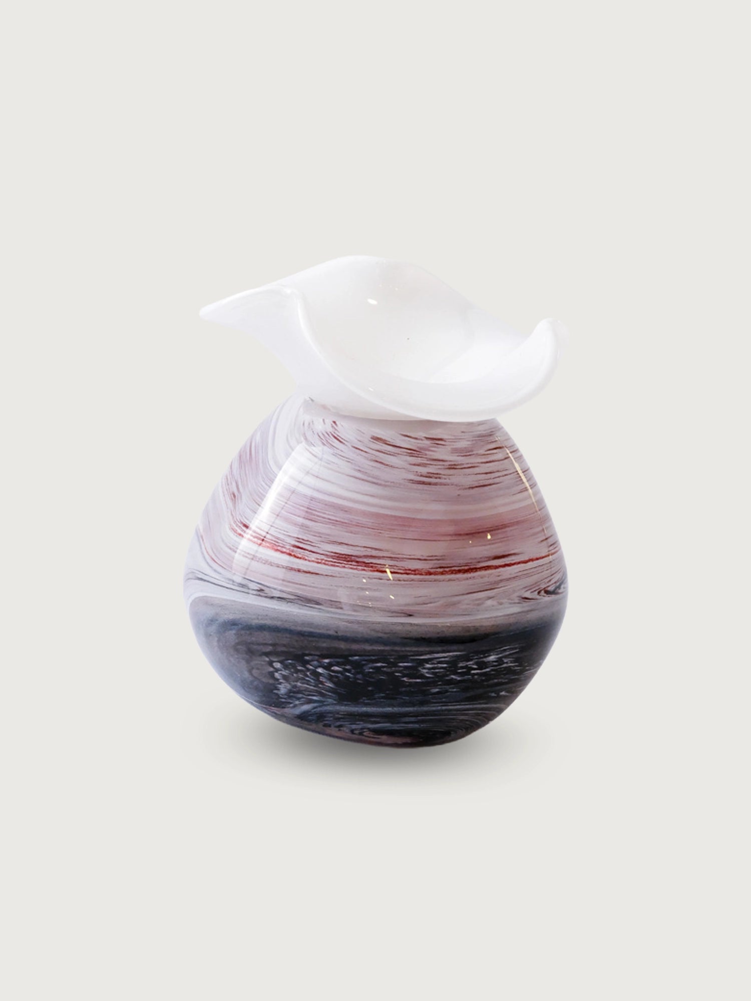 Marleth.co el yapımı şeffaf murano cam diffuser orta boy dekoratif oda kokusu şişesi obje